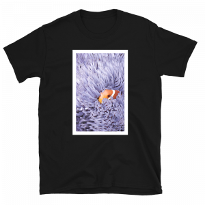 Reef Merch Clownfish Anemone t-shirt black front