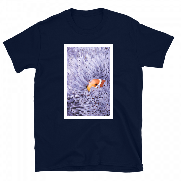Reef Merch Clownfish Anemone t-shirt navy front