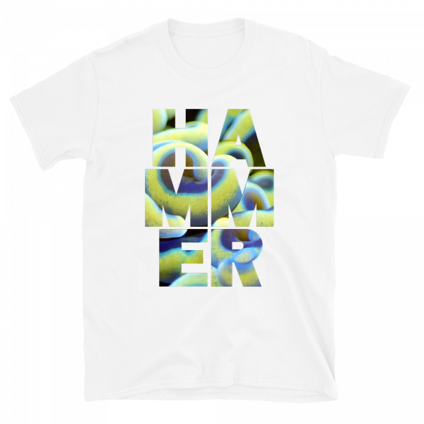 Reef Merch Euphyllia Hammer coral t-shirt white front