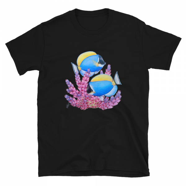 Reef Merch Powder Blue Tang t-shirt black front