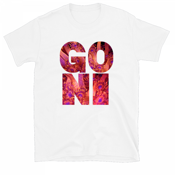 Reef Merch goniopora flower pot coral t-shirt white front