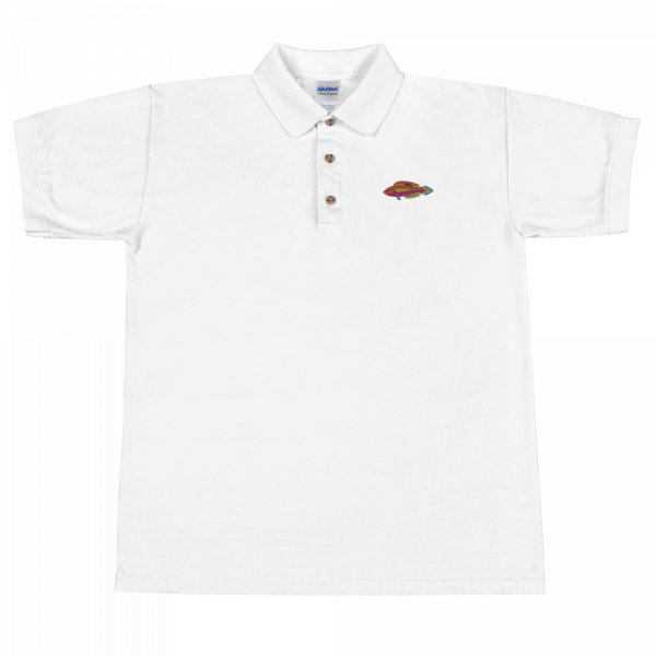 ReefMerch Polo shirt white pintail fairy wrasse fish 3