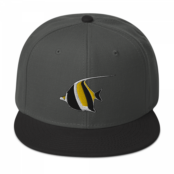 ReefMerch Moorish Idol Snapback Cap Hat charcoal black