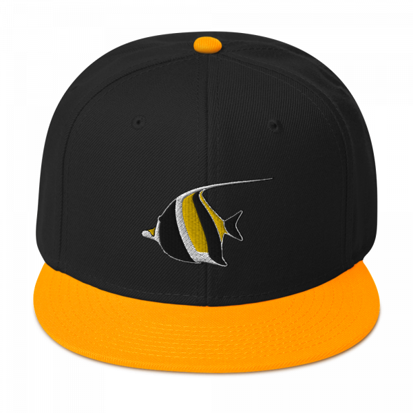 ReefMerch Moorish Idol Snapback Cap Hat black yellow