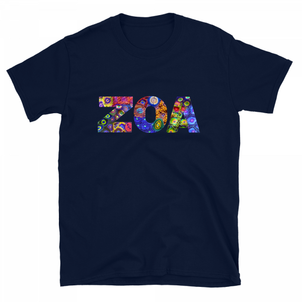 Reef Merch zoanthid collage t-shirt navy front