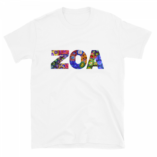 Reef Merch zoanthid collage t-shirt white front